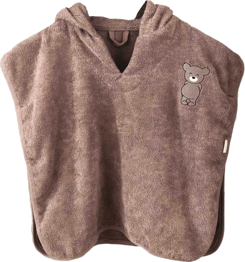 Poncho con cappuccio Petú Petú Celsa Teddy