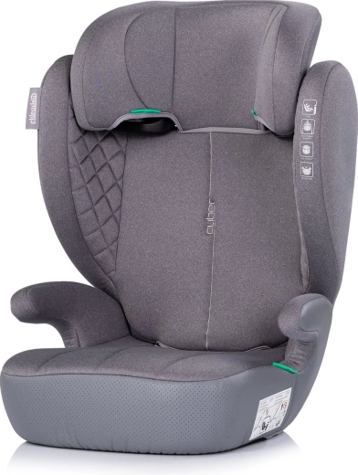 Seggiolino auto Chipolino Cyber i-Size 100–150 cm platinum