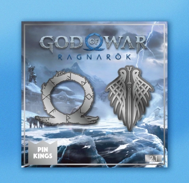 Spille God of War Ragnarok – set di 2 spille in metallo