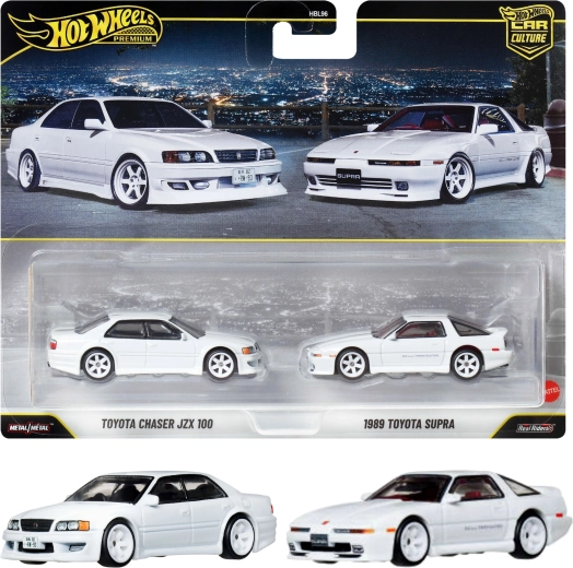 Hot Wheels Premium set da 2 auto Toyota Chaser JZX100 e Toyota Supra 1989