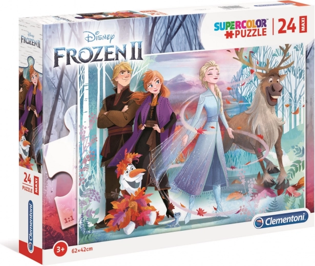 Puzzle 24 pezzi Maxi Super Color Frozen 2
