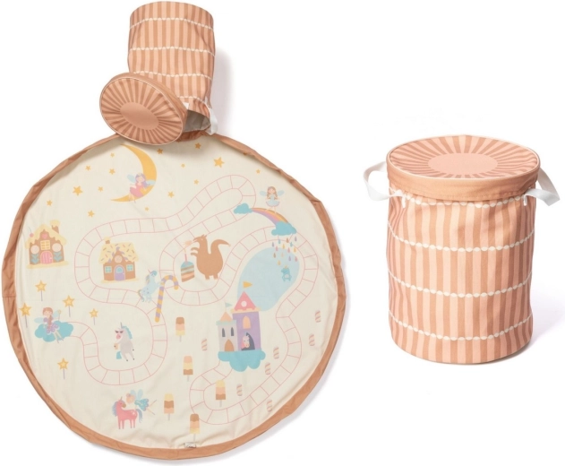 Play&Go Soo cesto portagiochi con tappeto gioco Fairyworld