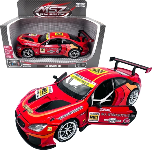 Modello in metallo BMW M6 GT3 1:24 rosso