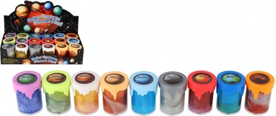 Slime metallico in barattolo Sistema Solare