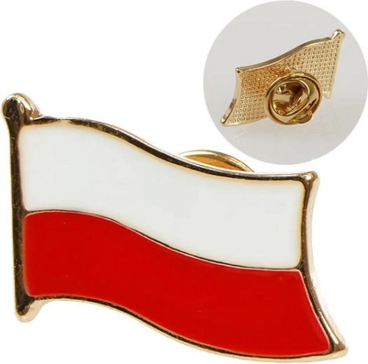 Spilla con bandiera della Polonia