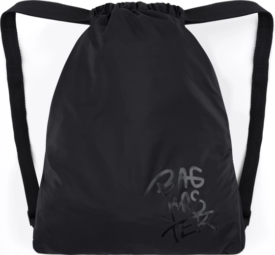 Bagmaster city bag sacchetto scolastico per scarpe di ricambio e ginnastica nero