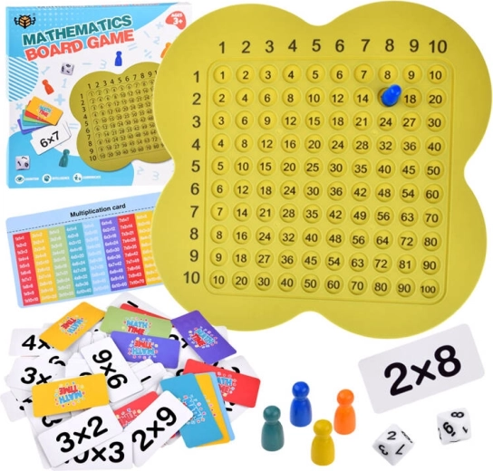 Gioco educativo di matematica con tabella di moltiplicazione