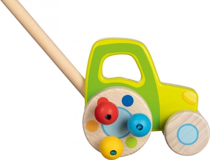 Trattore di legno a bastone per bambini GOKI