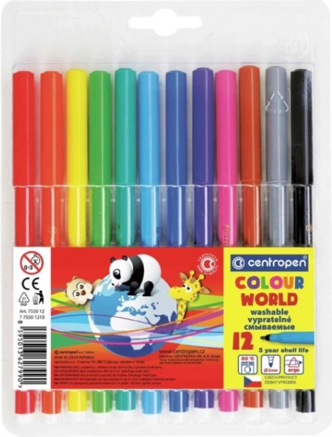 Pennarelli colorati CENTROPEN - 12 colori