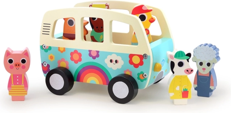 Vilac auto in legno con suoni degli animali della fattoria – Ingela P. Arrhenius