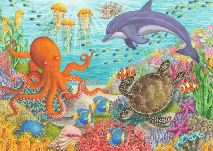Puzzle Amici dell’oceano 35 pezzi RAVENSBURGER