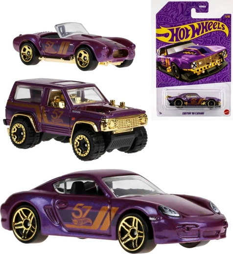 Macchinina Mattel Hot Wheels 57th Anniversary Purple and Gold Series 1:64 - 1 pezzo