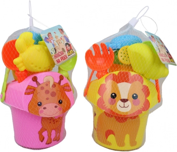 Set da sabbia con animale 7 pz