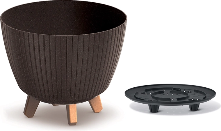 Vaso Lamia Eco Wood 28,8 cm – caffè