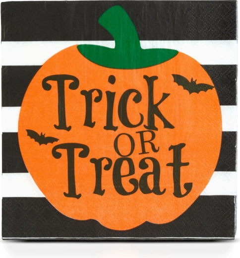 Tovaglioli di carta di Halloween con zucca, 33 × 33 cm, 16 pezzi