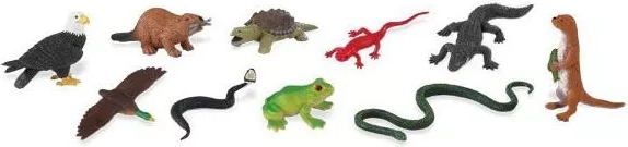 Al fiume – set di figurine di animali Safari Ltd (48 pz)