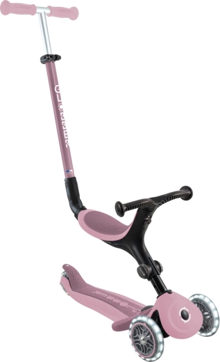 Globber GO UP active lights ecologic 3in1 monopattino berry