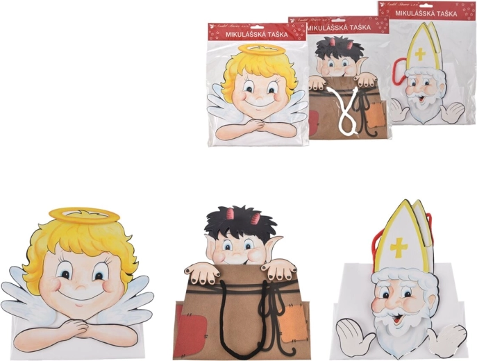 Sacchetto regalo di San Nicola 22 × 10 × 22 cm (3 motivi)