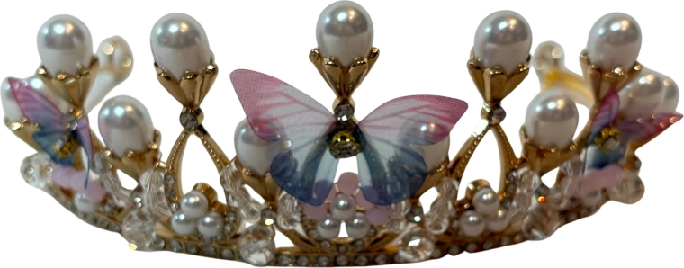 Cerchietto rosa Butterfly Crown per bambine