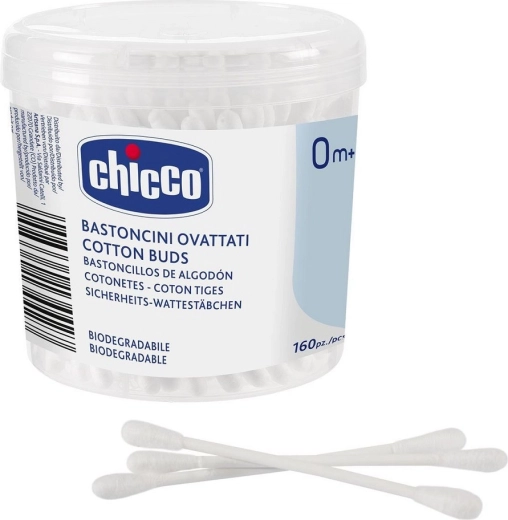 Chicco bastoncini di cotone 100% 160 pz