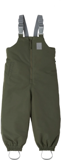 Pantaloni invernali con bretelle Leokid Color Block green scape taglia 86 (18–24 mesi)
