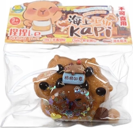 Gioco antistress squishy Capibara (espositore da 12 pz)