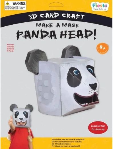 Fiesta Crafts Set creativo maschera 3D panda