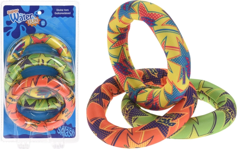 Anelli d'acqua in neoprene 13 cm, set da 3 pezzi