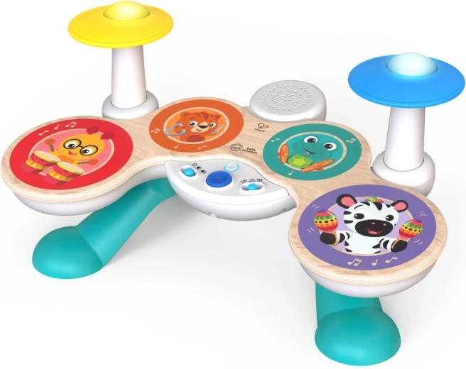 Baby Einstein x Hape tamburi interattivi Together in Tune Magic Touch per bambini da 12 mesi
