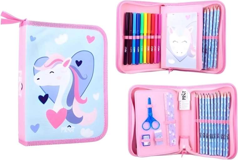 Astuccio scolastico attrezzato Unicorn