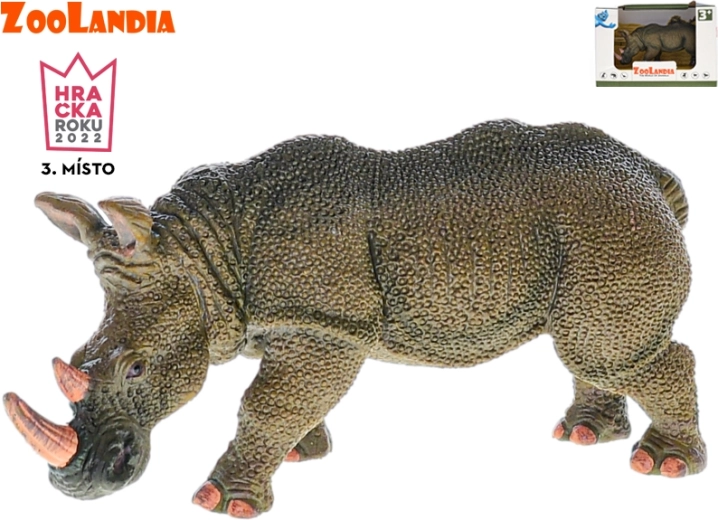 Zoolandia rinoceronte – figurina in plastica 14 cm