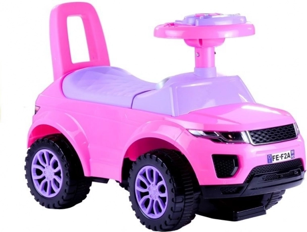 Auto cavalcabile per bambine rosa e viola