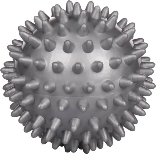 Merco pallina massaggiante riabilitativa a riccio rigida grigia 7,5 cm - 1 pezzo