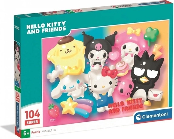 Puzzle Clementoni Super Color Hello Kitty 104 pezzi
