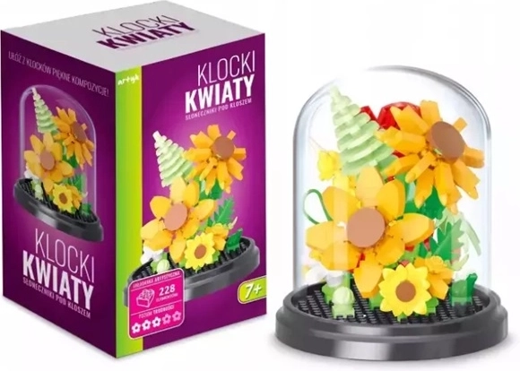 Set di costruzione “Girasoli sotto campana di vetro” (228 pezzi)