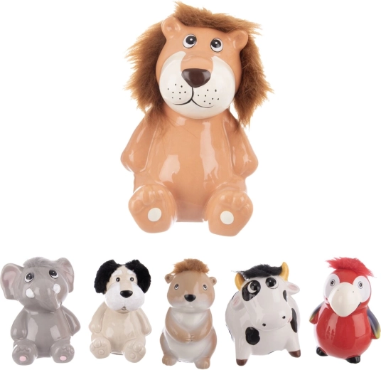 Salvadanaio in dolomite a forma di animaletto – assortimento 6 varianti