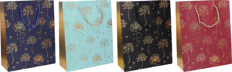 Sacchetto regalo, 26 × 32 × 10 cm, per tutto l’anno, 4 colori