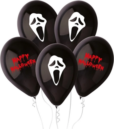 Palloncini premium pastello Gemar 12" Spaventoso Halloween (5 pz)