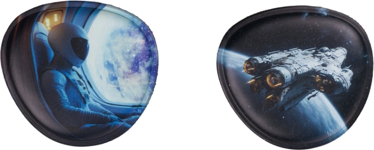 Distintivi intercambiabili BAAGL Baaglies – spazio, set 2 pz