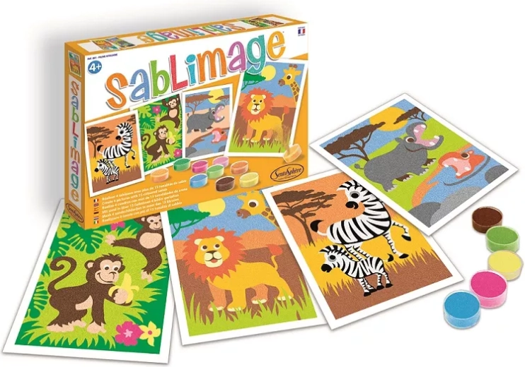 SentoSphere Sablimage mini immagini di sabbia – Animali africani