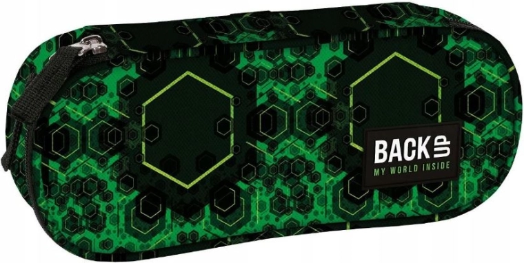 Astuccio scolastico etui BackUP quantum verde - 1 pezzo