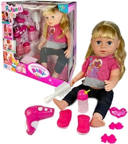 Bambola bambina per bambini con accessori