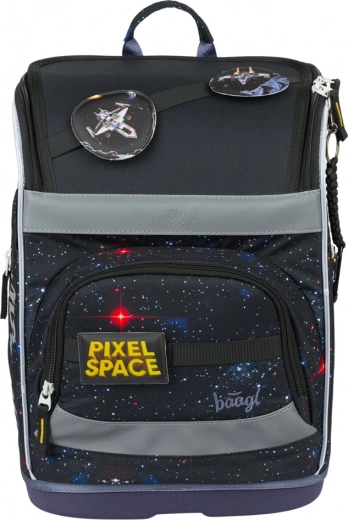 Zaino scolastico Baagl Zippy Plus Pixel Space