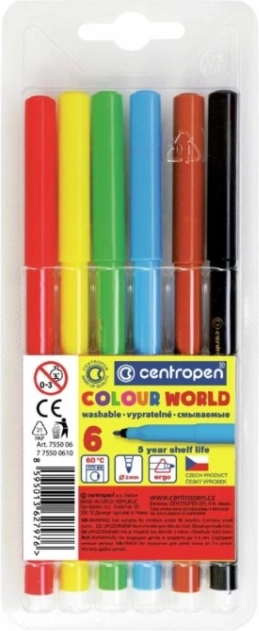 Centropen set di pennarelli 6 colori