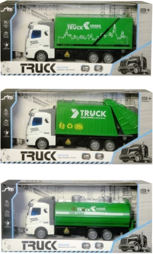 Camion dei rifiuti con container, trazione a retrocarica (pull-back)