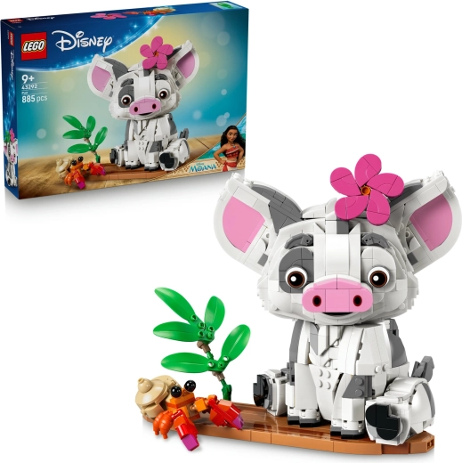 LEGO Disney Vaiana – Pua, personaggio snodabile del maialino