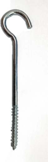 Gancio per lampadario 100 × 4,5 mm zincato, confezione da 150 pz