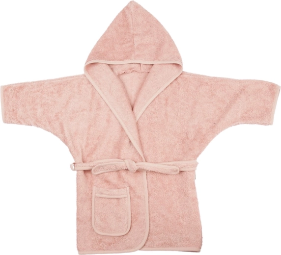Accappatoio per bambini in bambù Timboo misty rose (2–4 anni)