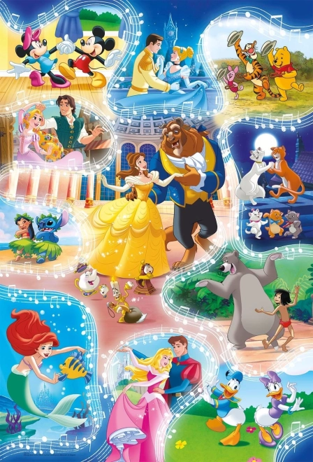 CLEMENTONI Puzzle Disney: È tempo di ballare MAXI 24 pezzi