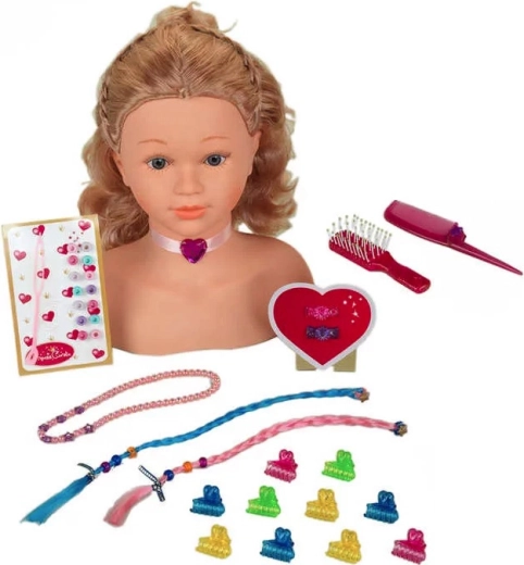 Testa per acconciature con accessori Princess Coralie